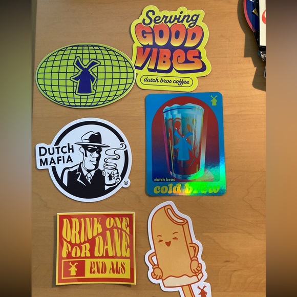 Zombie, Christmas, Arizona Rare Hard to Find Dutch Bros Stickers Mystery Bundle - Picture 7 of 16